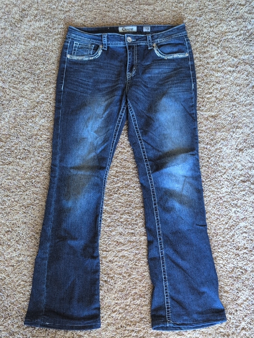 Charme Women's Dark Blue Boot Cut Jeans